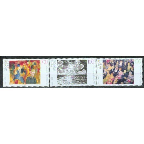Alemania Federal - 1488/90 - GERMANY 1993 Pintura alemana del S XX Lujo