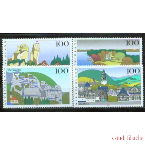 Alemania Federal - 1639/42 - GERMANY 1995 Paisajes de Alemania Lujo