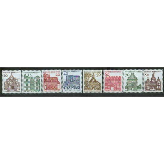 Alemania Federal - 322/28 - GERMANY 1964-65 Edificios históricos Lujo