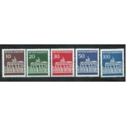 Alemania Federal - 368/71A - GERNANY 1966-67 Puerta de Bandebourg (Berlín) Lujo Alemania Federal - 368/71A - GERNANY 1966-67 Puerta de Bandebourg (Berlín) Lujo