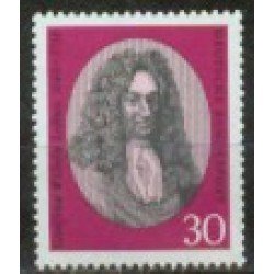 Alemania Federal - 375 - GERMANY 1966 250º Aniv. muerte de Gottfried Wilhelm Leibniz Lujo Alemania Federal - 375 - GERMANY 1966 250º Aniv. muerte de Gottfried Wilhelm Leibniz Lujo