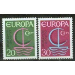Alemania Federal - 376/77 GERMANY 1966 Europa Lujo Alemania Federal - 376/77 GERMANY 1966 Europa Lujo