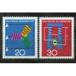 Alemania Federal - 378/79 - GERMANY 1966 Aniv. de la trasm. trifásica i la dinamo Lujo Alemania Federal - 378/79 - GERMANY 1966 Aniv. de la trasm. trifásica i la dinamo Lujo