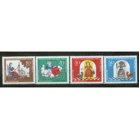 Alemania Federal - 403/06 - GERMANY 1967 Sorteo benéfico-escenas de cuento- Lujo