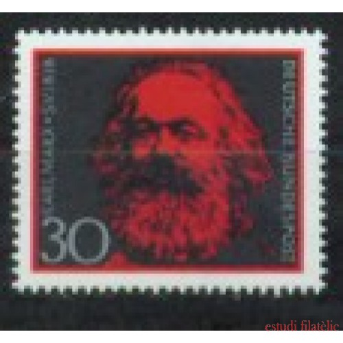 Alemania Federal - 425 - GERMANY 1968 150º Aniv. de Karl Marx Lujo
