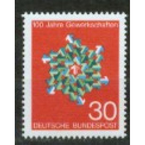 Alemania Federal - 434 - GERMANY 1968 Centenario de los sindicatos alemanes Lujo