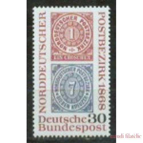 Alemania Federal - 435 - GERMANY 1968 Centenario del sello de la Alemania norte Lujo