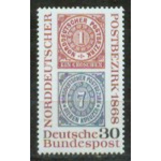 Alemania Federal - 435 - GERMANY 1968 Centenario del sello de la Alemania norte Lujo