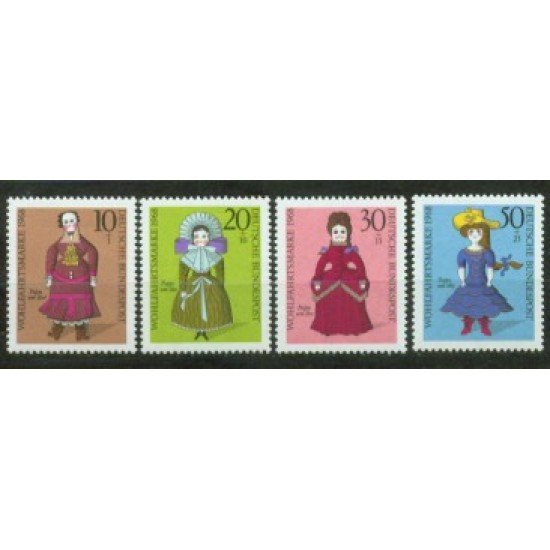 Alemania Federal - 436/39 - GERMANY 1968 Sorteo obras de beneficencia Lujo