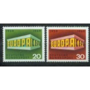 Alemania Federal - 446/47 - GERMANY 1969 Europa- Aniv. de correo y telecomunicaciones Lujo