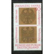 Alemania Federal - 448 - GERMANY 1969 20º Aniv. de la República Federal Lujo
