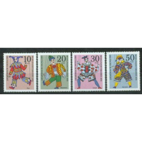 Alemania Federal - 501/04 - GERMANY 1970 Sorteo de beneficencia-Marionetas-Lujo