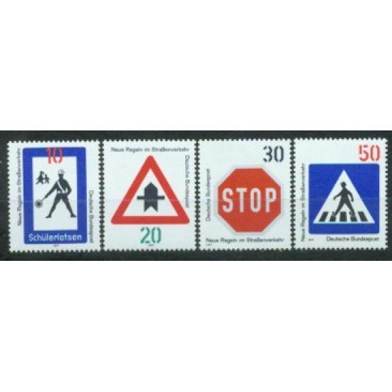 Alemania Federal - 528/31 - GERMANY 1971 Nuevo reglaento vial Lujo