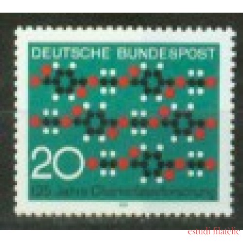 Alemania Federal - 532 - GERMANY 1971 125 Años de investigación de las fibras químicas Lujo