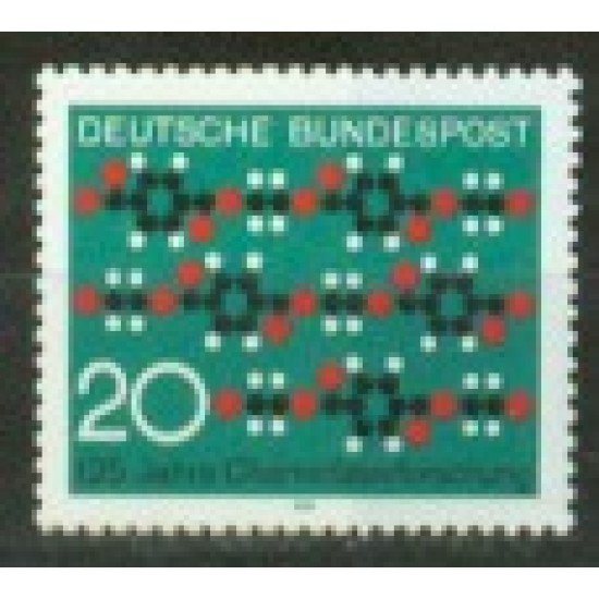 Alemania Federal - 532 - GERMANY 1971 125 Años de investigación de las fibras químicas Lujo