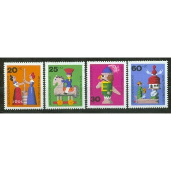 Alemania Federal - 551/54 - GERMANY 1971 Sorteo de beneficencia-Juguetes-Lujo