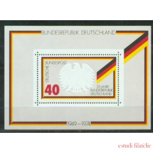 Alemania Federal - 656 - GERMANY 1974 25º Aniv. dela República Federal de Alemania Lujo