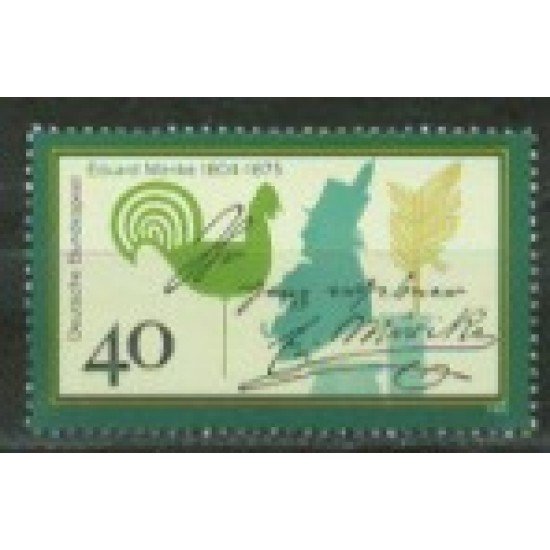 Alemania Federal - 691 - GERMANY 1975 Cent. de la muerte de Edouard Morike Lujo