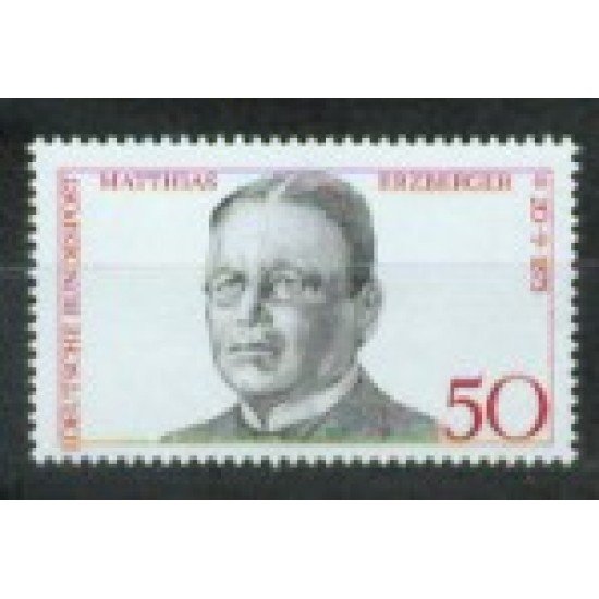 Alemania Federal - 714 - GERMANY 1975 Matthias Erzberger Político asesinado Lujo