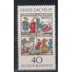 Alemania Federal - 726 - GERMANY 1976 4º Cent. de la muerte de Hans Sachs Lujo Alemania Federal - 726 - GERMANY 1976 4º Cent. de la muerte de Hans Sachs Lujo