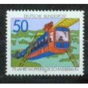 Alemania Federal - 730 - GERMANY 1976 75º Aniv. del ferrocarril suspendido de Wuppertal Lujo