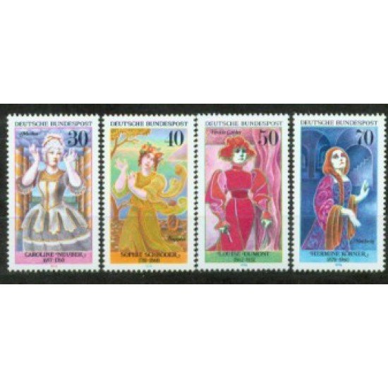 Alemania Federal - 757/60 - GERMANY 1976 Actrices célebres Lujo
