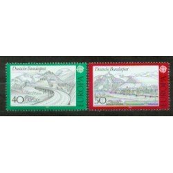 Alemania Federal - 781/82 - GERMANY 1977 Europa-Paisajes-Lujo Alemania Federal - 781/82 - GERMANY 1977 Europa-Paisajes-Lujo