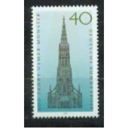 Alemania Federal - 784 - GERMANY 1977 600º Aniv. 1ª piedra Catedral de Ulm Lujo Alemania Federal - 784 - GERMANY 1977 600º Aniv. 1ª piedra Catedral de Ulm Lujo