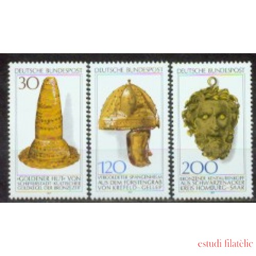 Alemania Federal - 790/92 - GERMANY 1977 Patrimonio arqueológico Lujo