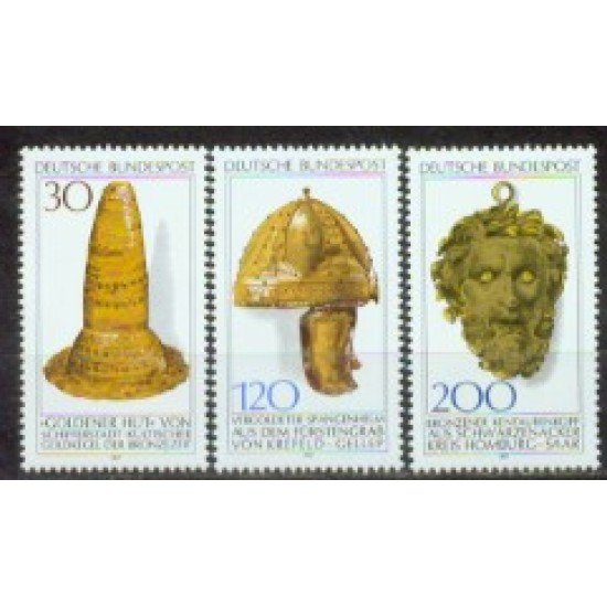 Alemania Federal - 790/92 - GERMANY 1977 Patrimonio arqueológico Lujo