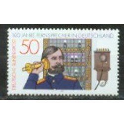 Alemania Federal - 794 - GERMANY 1977 Centenario del teléfono en Alemania Lujo Alemania Federal - 794 - GERMANY 1977 Centenario del teléfono en Alemania Lujo