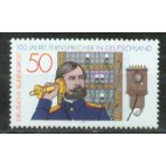 Alemania Federal - 794 - GERMANY 1977 Centenario del teléfono en Alemania Lujo