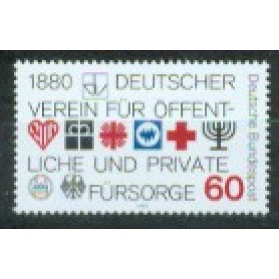 Alemania Federal - 887 - GERMANY 1980 100º Aniv. Unión de asistencias públicas y privadas Lujo