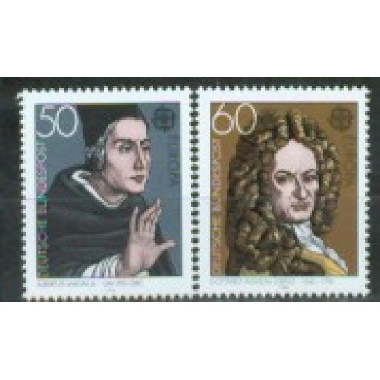 Alemania Federal - 893/94 - GERMANY 1980 Europa-Personajes célebres-Lujo