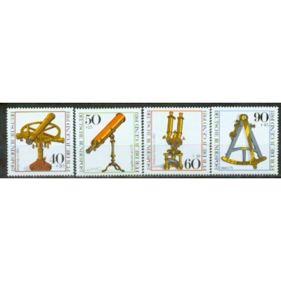 Alemania Federal - 922/25 - GERMANY 1981 Sorteo por la juventud-Instrumentos de óptica-Lujo