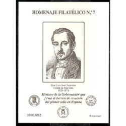 España Spain Homenaje Filatélico 7 2011 Luis José Sartorius España Spain Homenaje Filatélico 7 2011 Luis José Sartorius