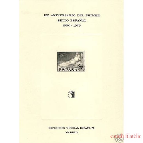 España Spain Hojitas Recuerdo 34 1975 FNMT Goya