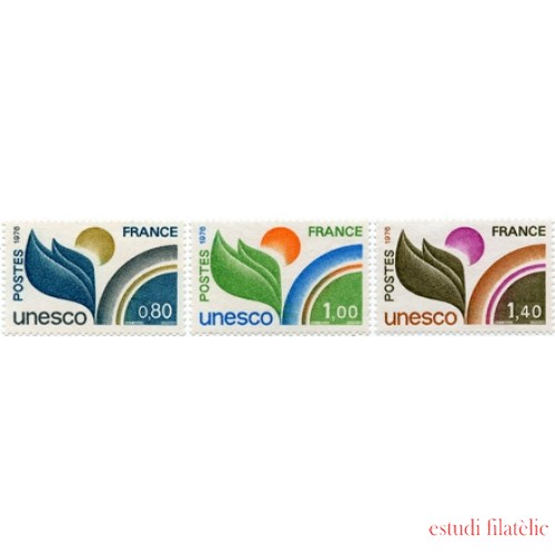 France Francia Servicios 50/52 1976 UNESCO Símbolo Lujo