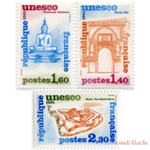 France Francia Servicios  68/70 1981 UNESCO Patrimonio Universal Lujo