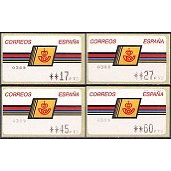 ATMs - Térmicos 1992/7 - E1 - Emblema Correos margo grueso ATMs - Térmicos 1992/7 - E1 - Emblema Correos margo grueso