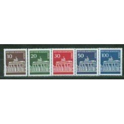 Alemania Berlín - 257/61 - 1966-67 DEUTSCHE Puerta de Brandemburgo Lujo Alemania Berlín - 257/61 - 1966-67 DEUTSCHE Puerta de Brandemburgo Lujo