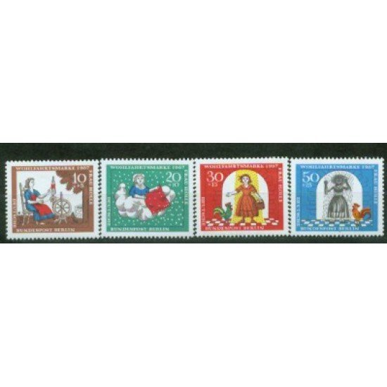 Alemania Berlín - 285/88 - 1967 DEUTSCHE Sorteo de beneficencia Lujo