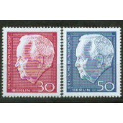 Alemania Berlín - 289/90 - 1967 DEUTSCHE Presidente Lübke Lujo Alemania Berlín - 289/90 - 1967 DEUTSCHE Presidente Lübke Lujo