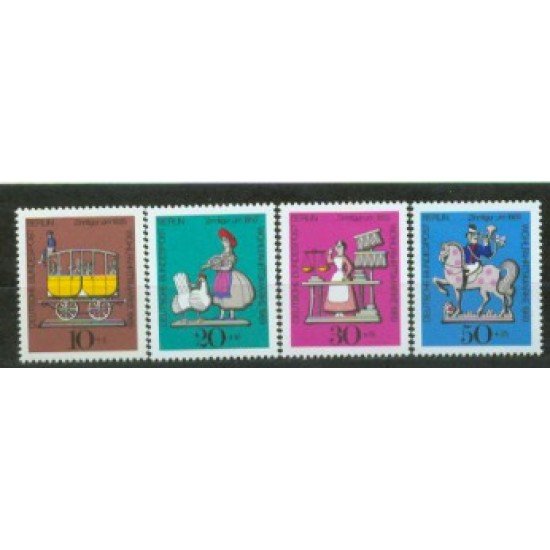 Alemania Berlín - 318/21 - 1969 DEUTSCHE Sorteo beneficencia-figurines de estaño-Lujo
