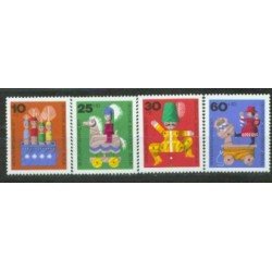 Alemania Berlín - 374/77 - 1971 DEUTSCHE Sorteo de beneficencia-juegos de madera-Lujo Alemania Berlín - 374/77 - 1971 DEUTSCHE Sorteo de beneficencia-juegos de madera-Lujo