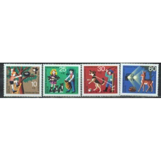 Alemania Berlín - 383/86 - 1971 DEUTSCHE Por la juventud Lujo