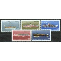 Alemania Berlín - Correo ordinario - 447/51 - 1975 DEUTSCHE Barcos de crucero fluvial berlineses Lujo Alemania Berlín - Correo ordinario - 447/51 - 1975 DEUTSCHE Barcos de crucero fluvial berlineses Lujo