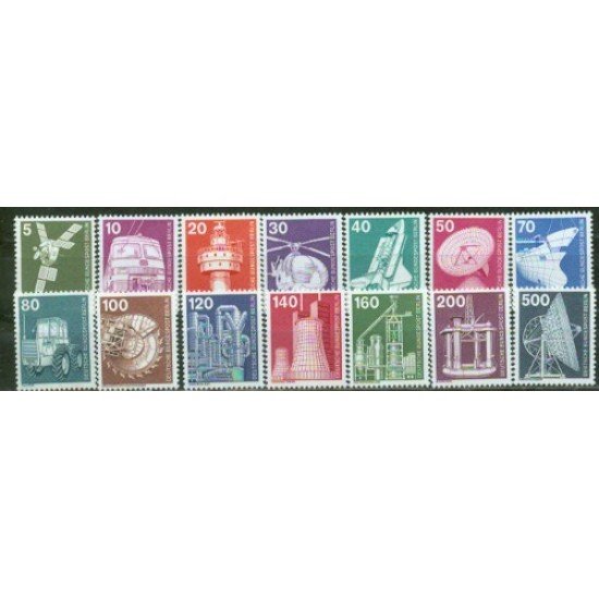 Alemania Berlín - 458/71 - 1975-76 DEUTSCHE Serie industria y técnica Lujo