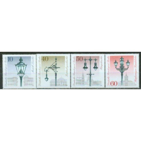 Alemania Berlín - 563/66 - 1979 DEUTSCHE Farolas públicas históricas Lujo
