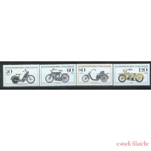TRA2/S Alemania Berlín  655/58 1983 Sorteo por la juventud motocicletas históricas MNH